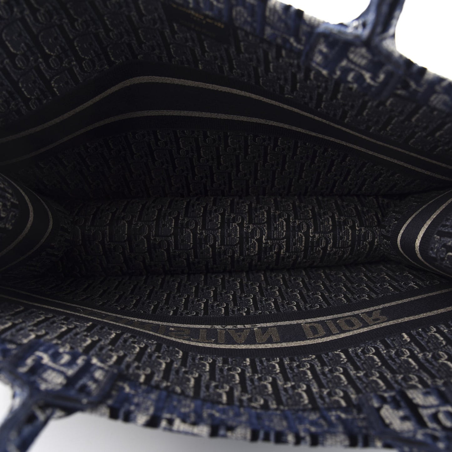 Oblique Velvet Book Tote Blue Multicolor