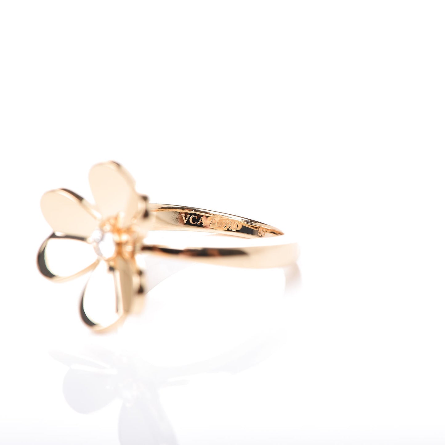 18K Yellow Gold Diamond Small Frivole Ring 50 5.25