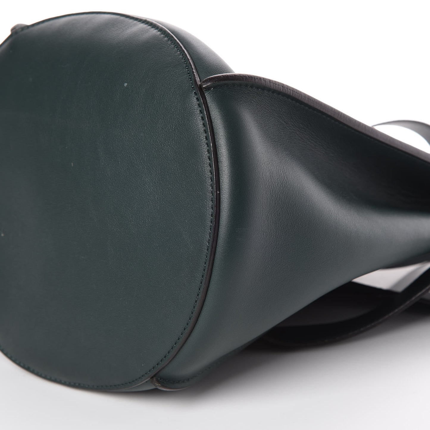Smooth Calfskin Long Strap Big Bucket Bag Amazone