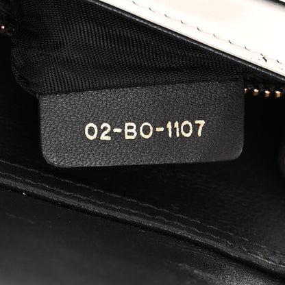 Christian Dior Patent Micro-Cannage Diorama Wallet on Chain Pouch White 8 of 16