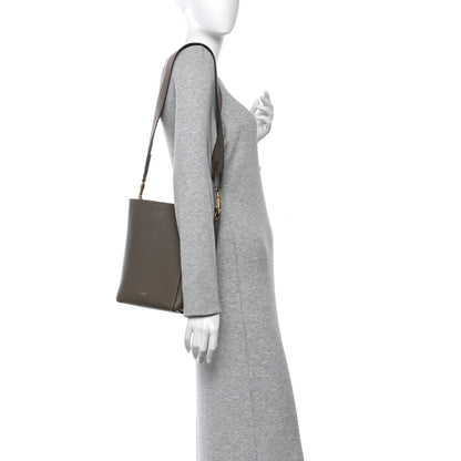 Celine Soft Grained Calfskin Small Sangle Bucket Bag Taupe 2 of 10