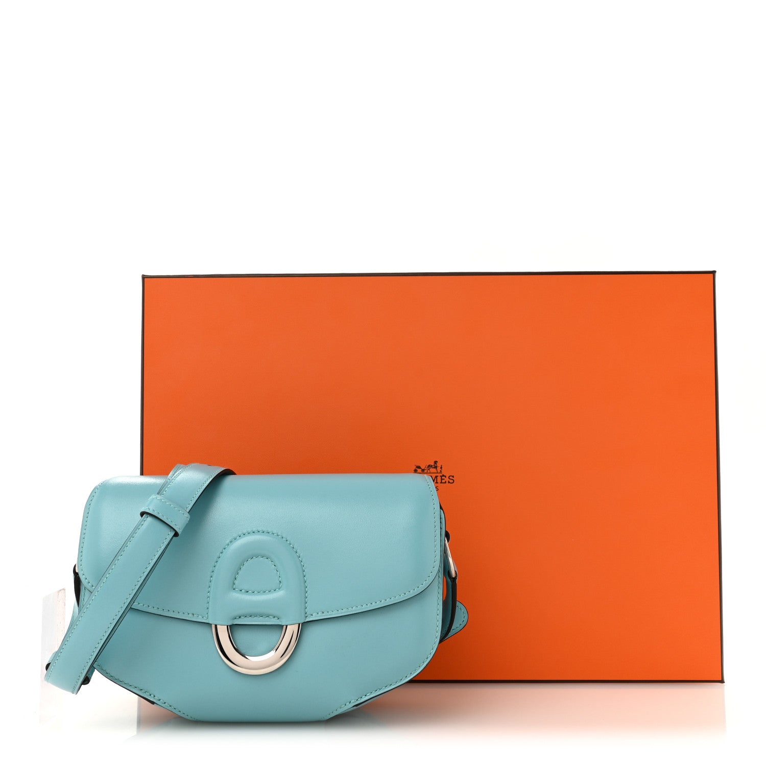 Hermes Veau Tadelakt Cherche Midi 18 Bleu Atoll 11 of 11