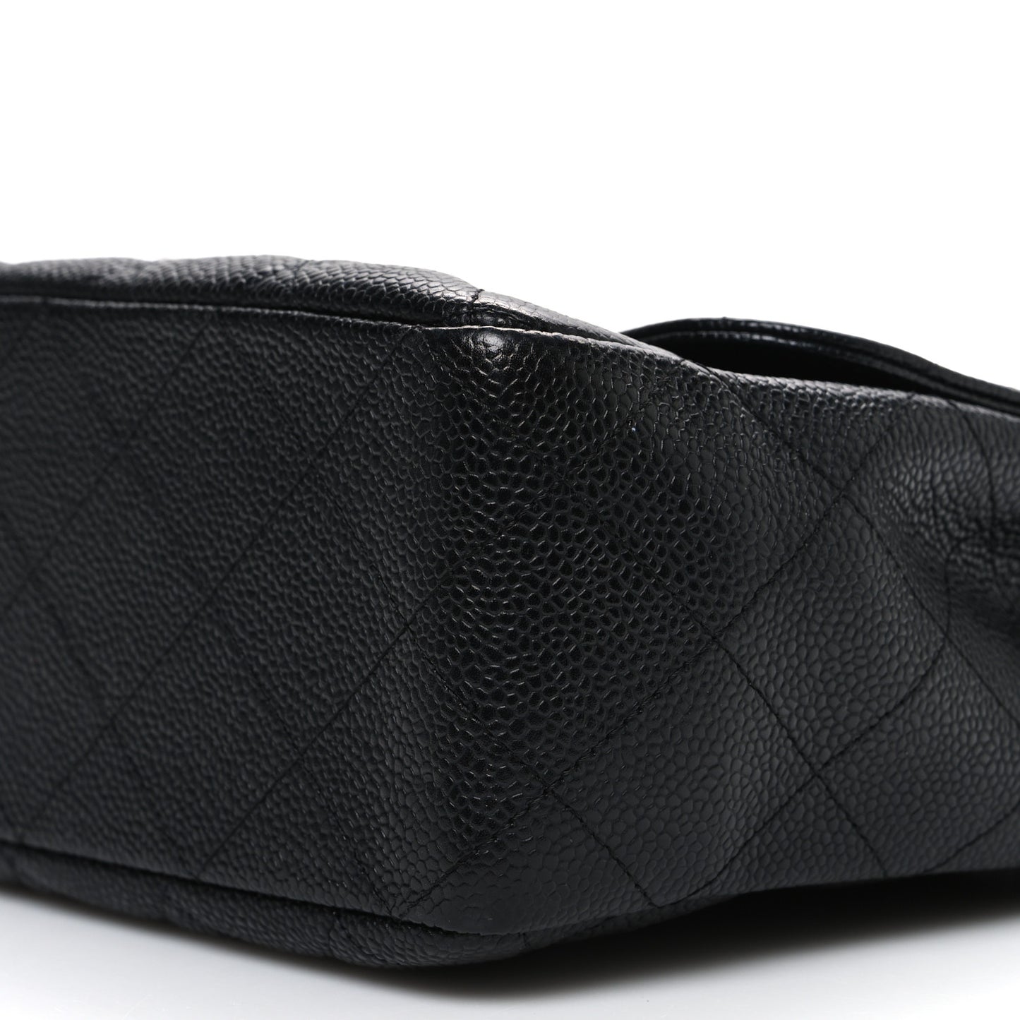 Caviar Quilted Jumbo Single Flap Black