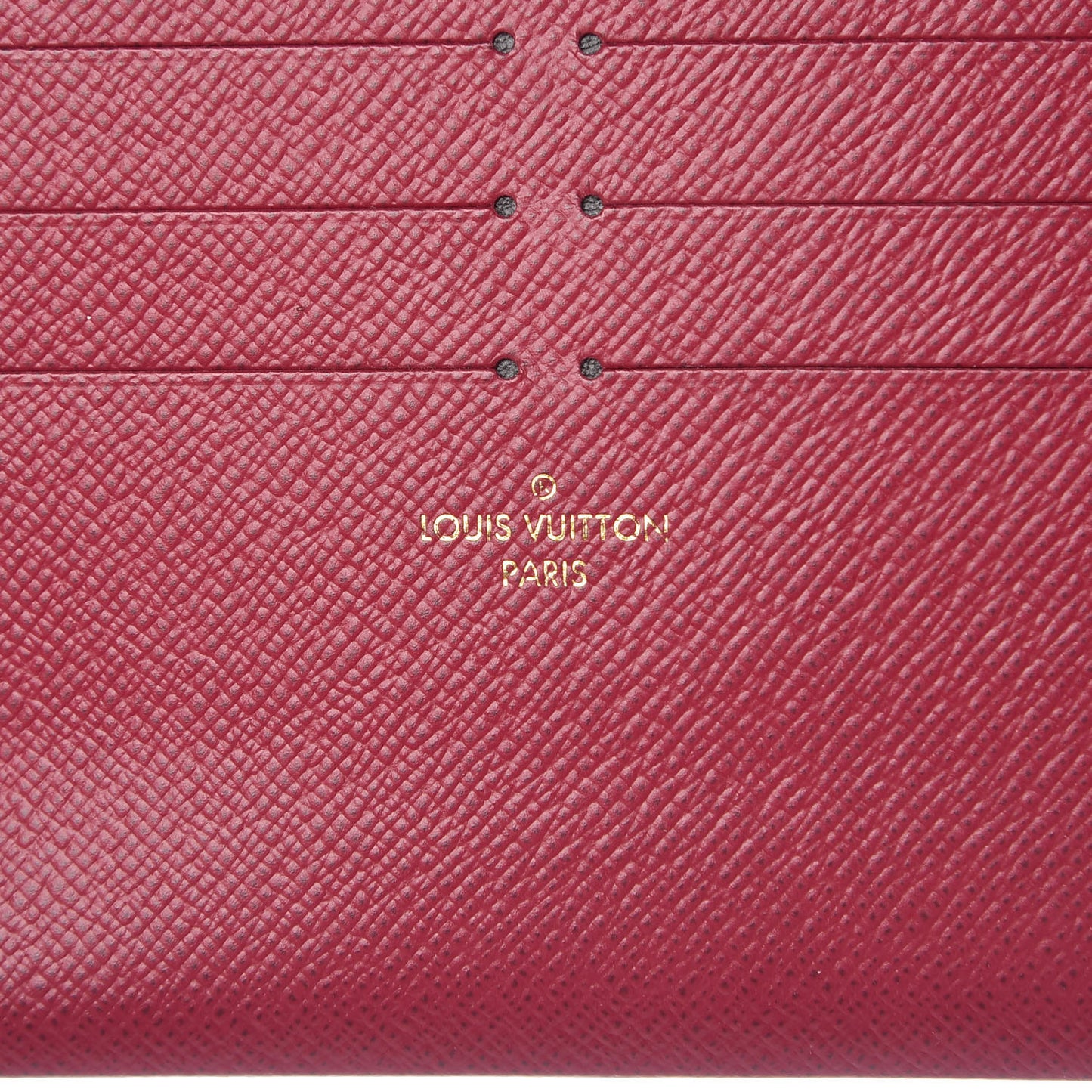 Calfskin Felicie Card Holder Insert Fuchsia