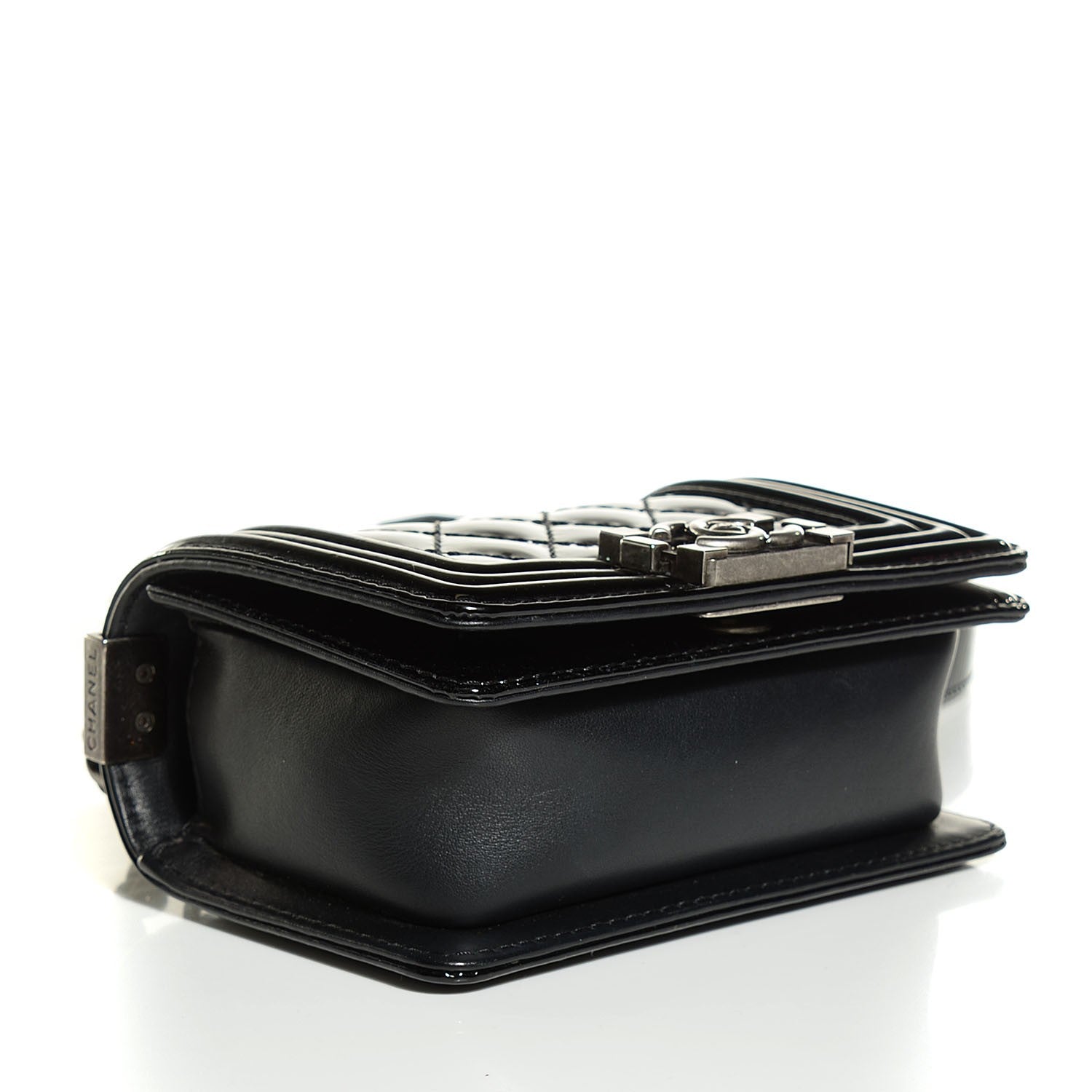 Chanel Patent Quilted Mini Boy Flap Black 4 of 8