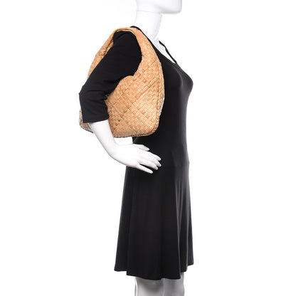Bottega Veneta Nappa Intrecciato Medium Nuvolato Veneta Hobo Paille 2 of 9