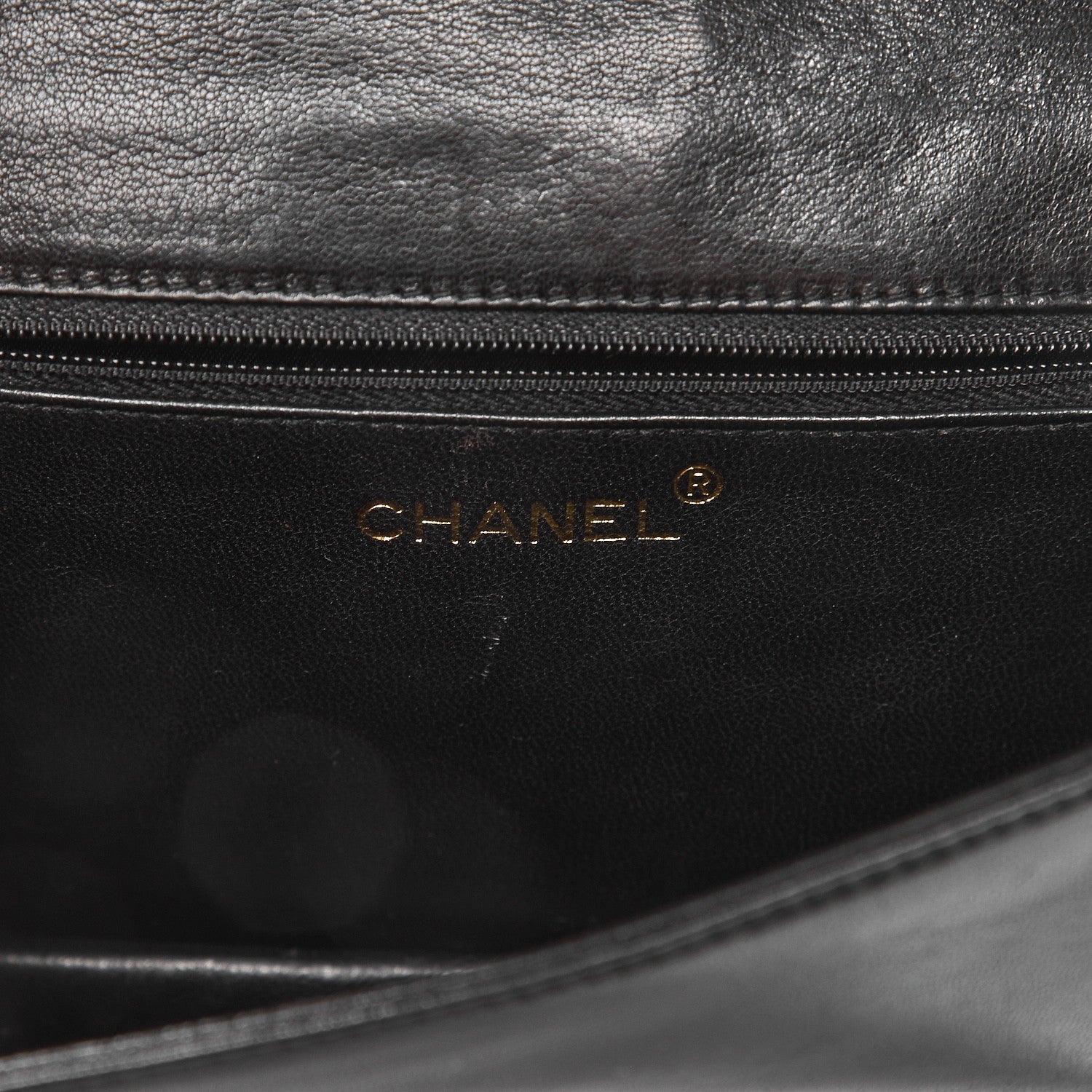 Chanel Lambskin Quilted CC Small Single Flap Black 6 of 8