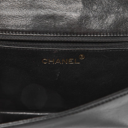 Chanel Lambskin Quilted CC Small Single Flap Black 6 of 8