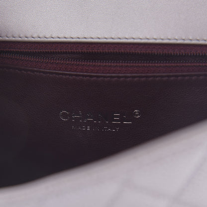 Chanel Metallic Caviar Quilted Small CC Filigree Flap Silver 6 of 13