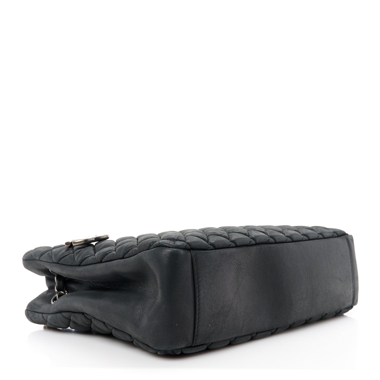 Chanel Lambskin Quilted Medium New Bubble North South Tote Black 4 of 12