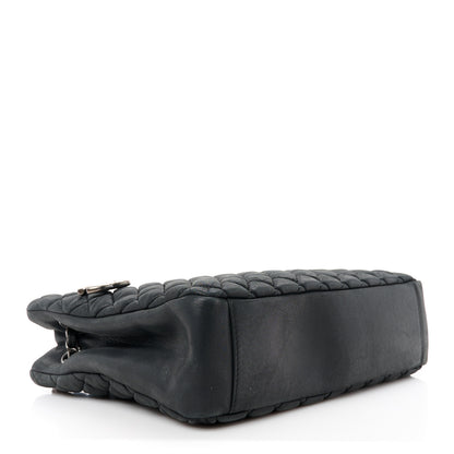 Chanel Lambskin Quilted Medium New Bubble North South Tote Black 4 of 12