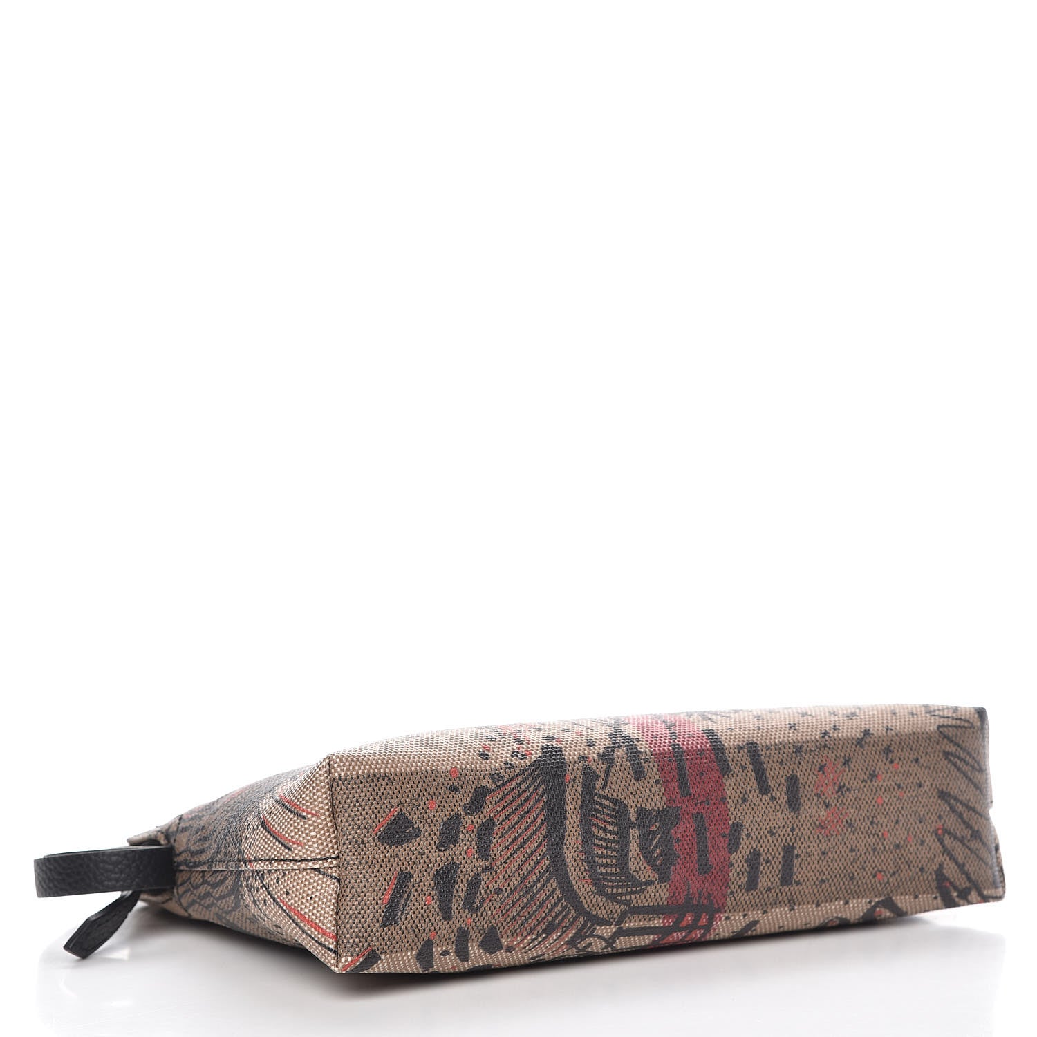 Burberry Coated Canvas Check Large Doodle Pouch 4 of 11
