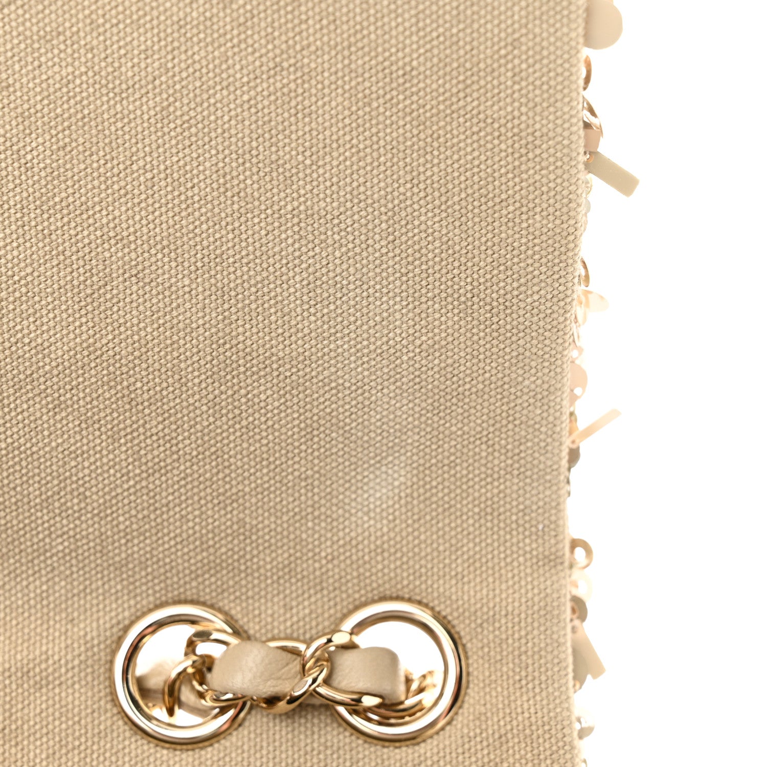 Chanel Sequins Chevron Medium Flap Gold 11 of 11