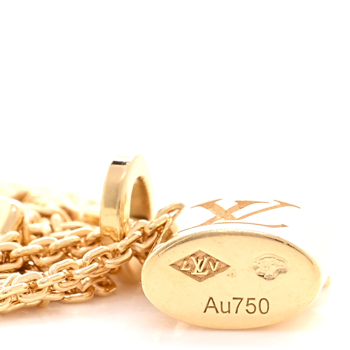 18K Yellow Gold Lockit Key Pendant Necklace