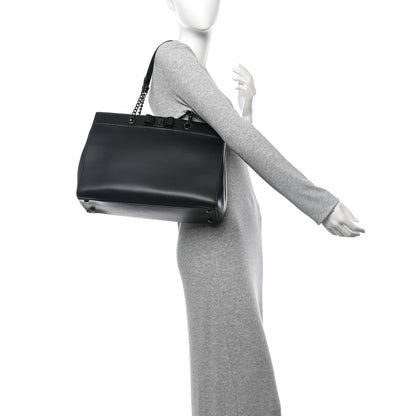 Salvatore Ferragamo Calfskin Vara Bow Chain Tote Black 2 of 11