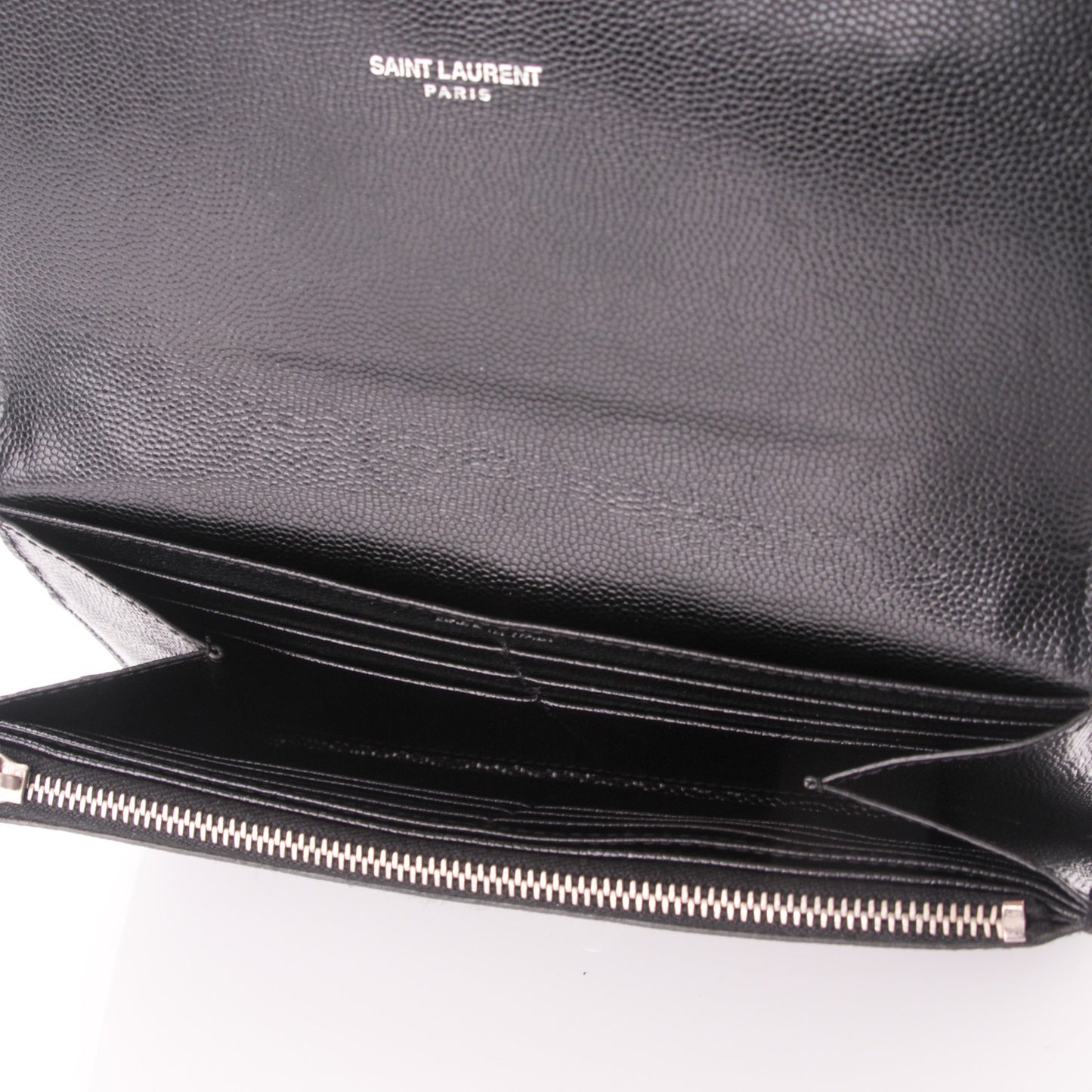 Grain De Poudre Studded Classic Marquage Flap Wallet Black