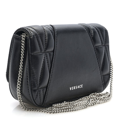Versace Nappa Quilted Virtus Evening Bag Black 3 of 9