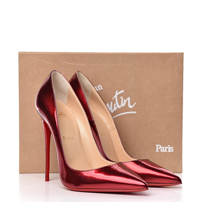 Christian Louboutin Metallic Patent So Kate 120 Pumps 40 Loubi 8 of 8