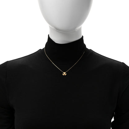 Van Cleef & Arpels 18K Yellow Gold Diamond Mini Frivole Pendant Necklace 2 of 6