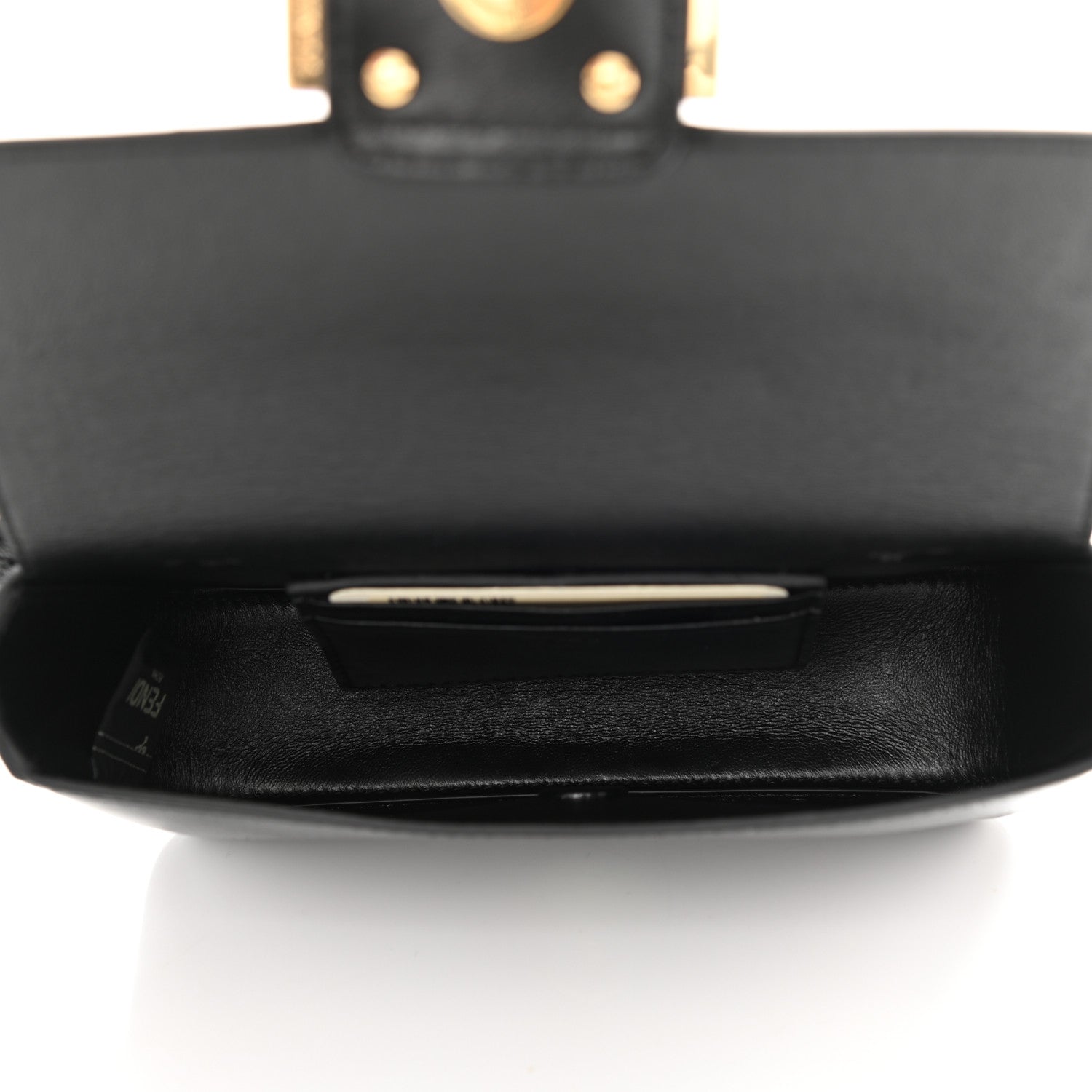 Fendi Agnello Old Shine Hip Belt Baguette Bag Black 5 of 9