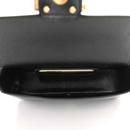 Fendi Agnello Old Shine Hip Belt Baguette Bag Black 5 of 9