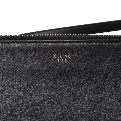 Celine Goatskin Large Trio Crossbody Bag Navy Blue 7 of 11