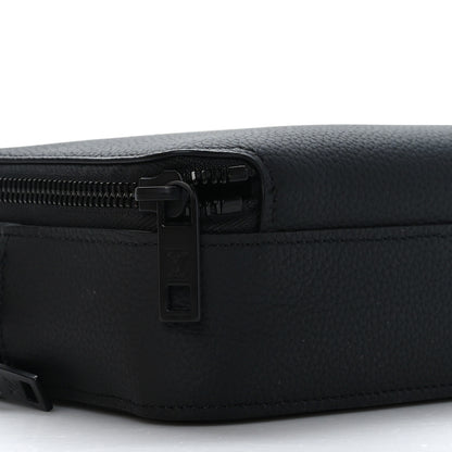 Louis Vuitton Calfskin Aerogram Alpha Wearable Wallet Black 8 of 9