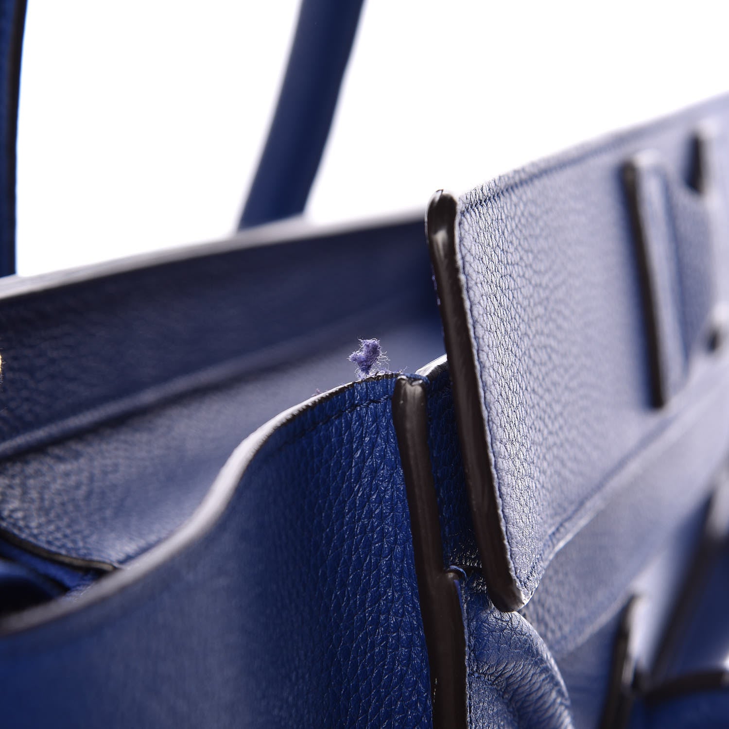 Celine Drummed Calfskin Mini Luggage Indigo 12 of 12