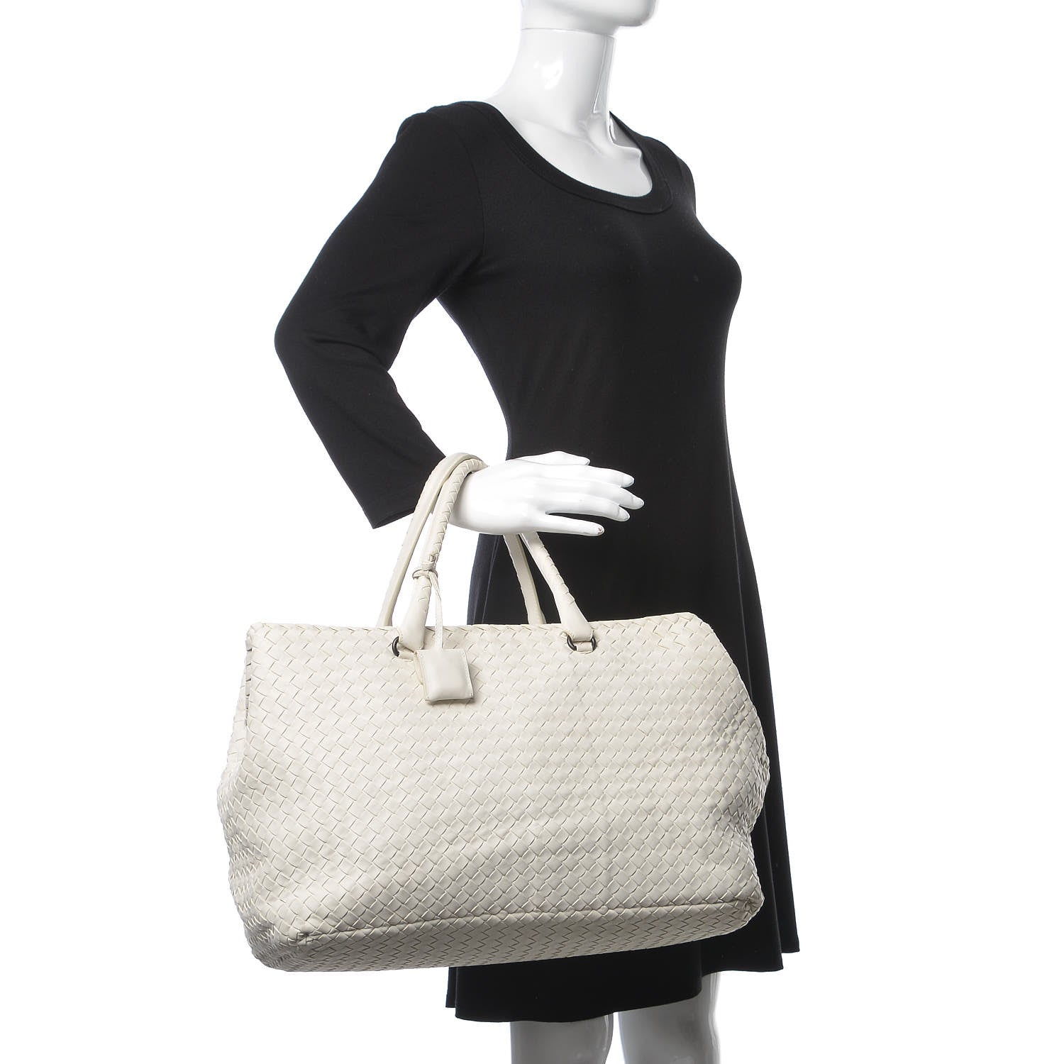 Bottega Veneta Nappa Intrecciato Brick Tote White 2 of 8