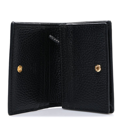 Gucci Dollar Calfskin GG Supreme Monogram GG Marmont Card Case Black Beige Ebony 5 of 7