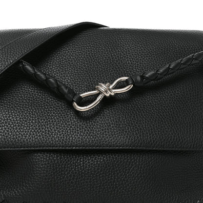 Bottega Veneta Grained Calfskin Intrecciato Andiamo Messenger Bag Black 9 of 11