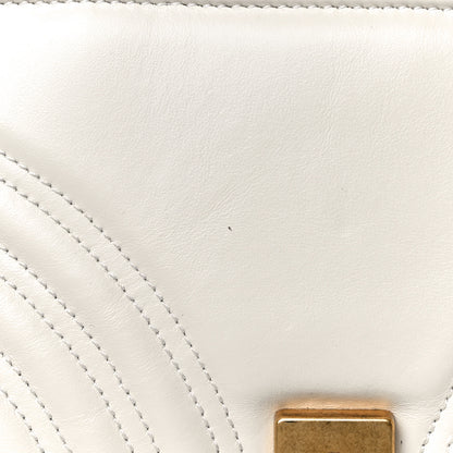 Gucci Calfskin Matelasse Small GG Marmont Shoulder Bag White 12 of 19