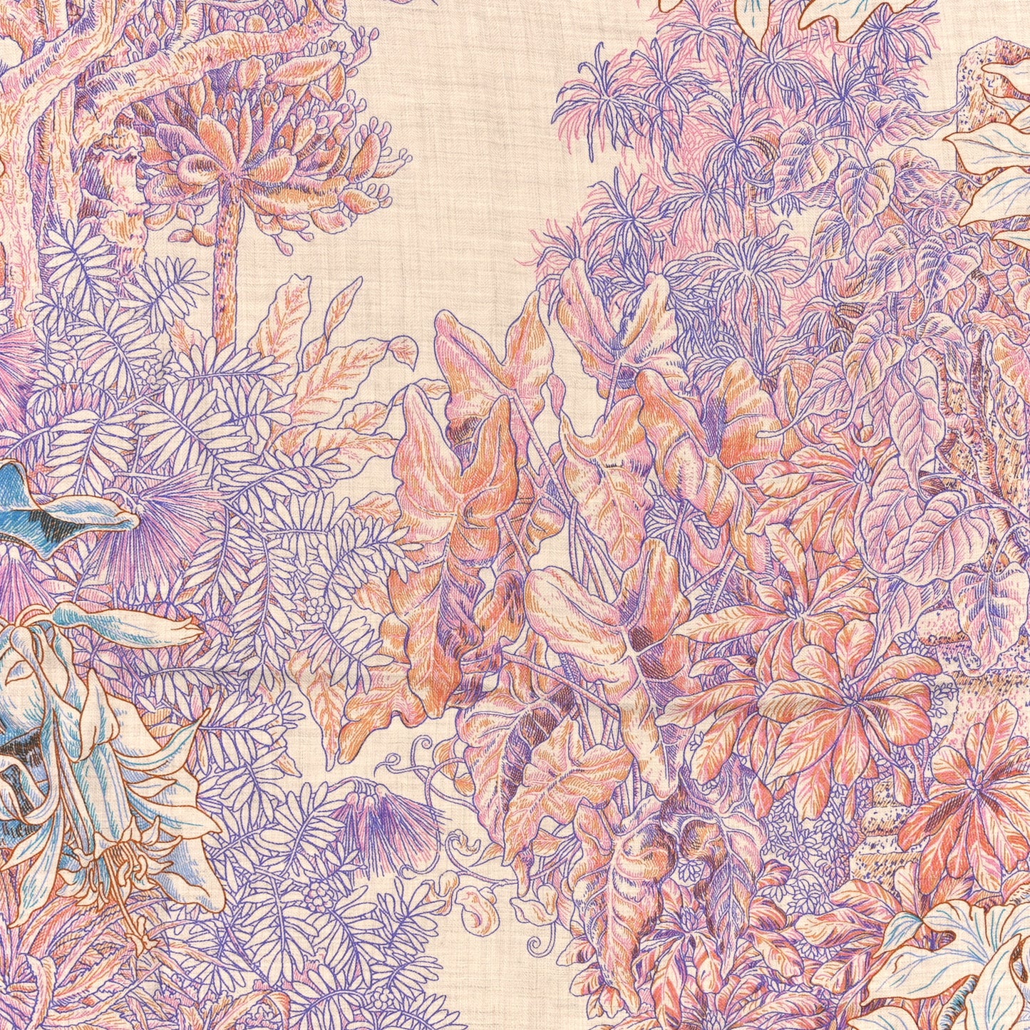 Cashmere Silk All'Orto Botanico di Palermo 140 Rose Naturel Bleu
