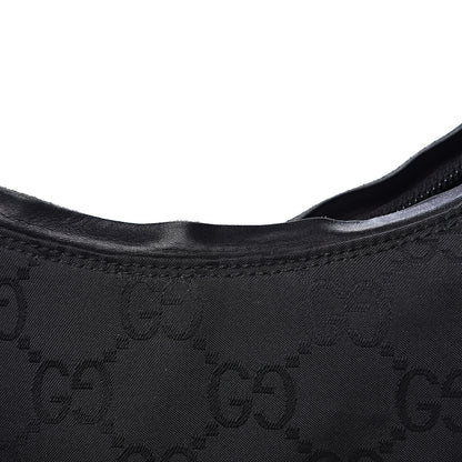 Gucci Nylon Monogram Small Hobo Black 9 of 15