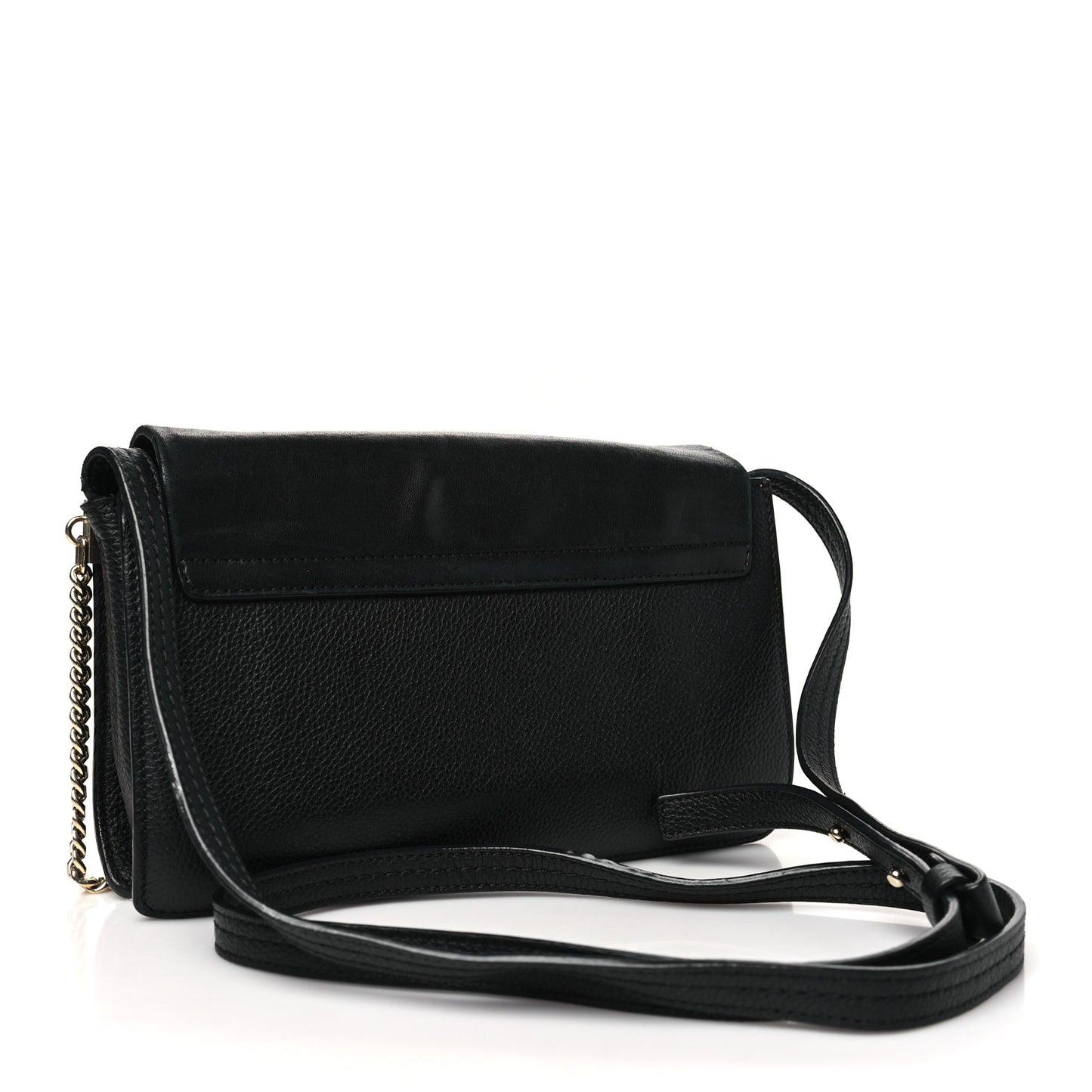 Goatskin Small Faye Shoulder Bag Black