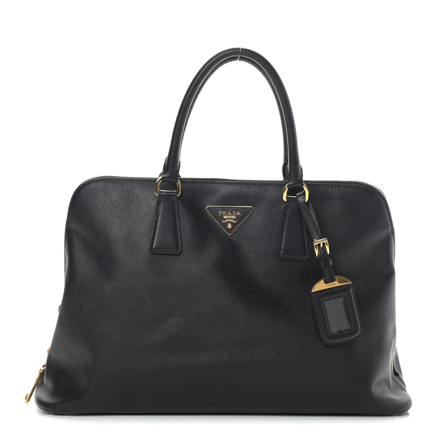 Saffiano Lux Large Promenade Tote Black
