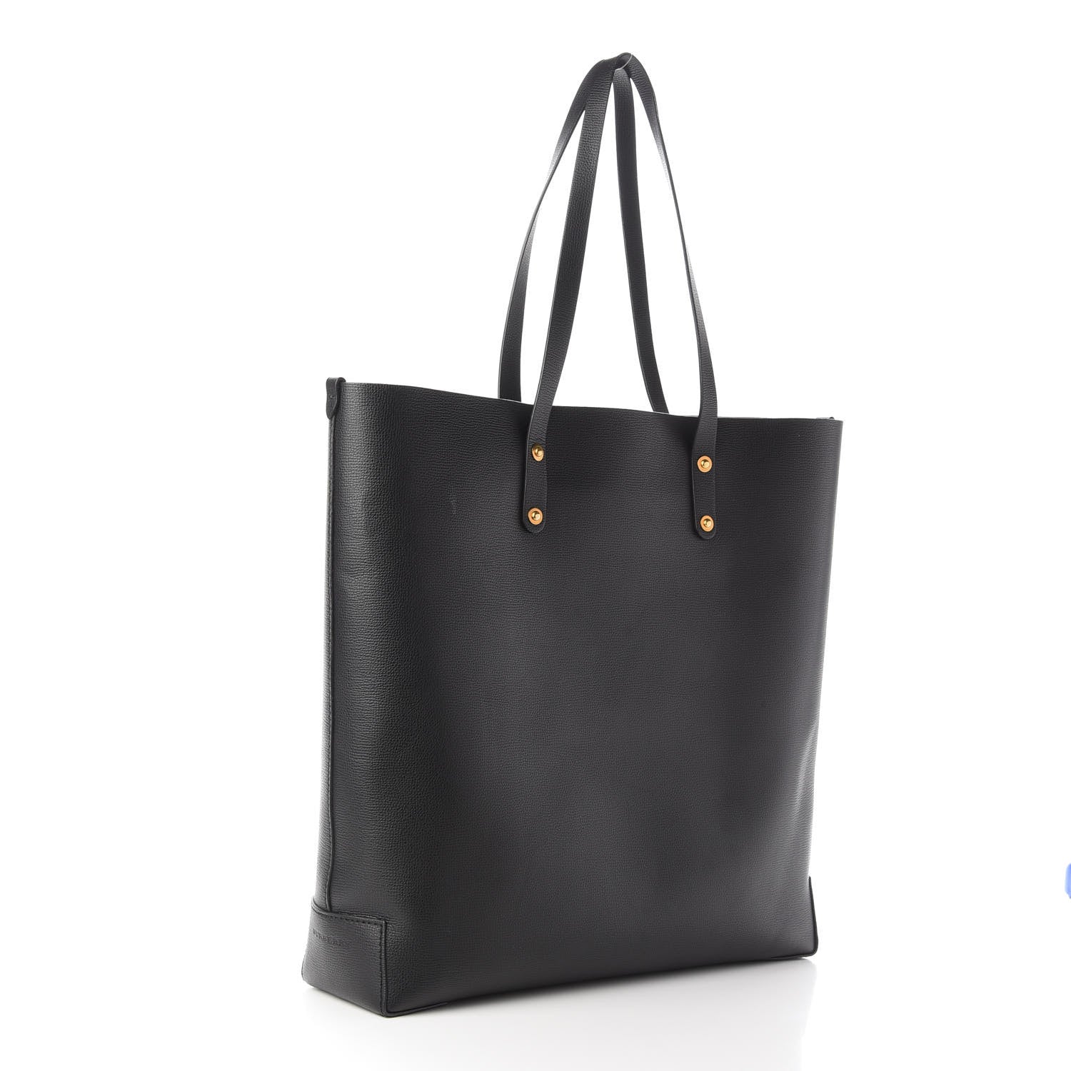 Burberry Calfskin Crest Embossed Large Tote Black 3 of 10
