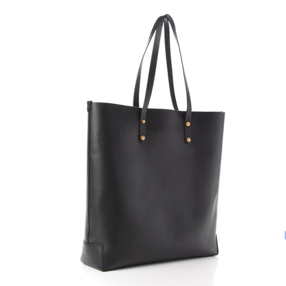 Burberry Calfskin Crest Embossed Large Tote Black 3 of 10