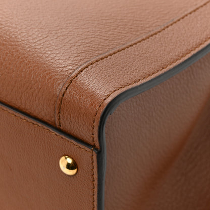 Gucci Wonka Grain Calfskin Medium Diana Tote Bag Cuir Yellow Fluo 13 of 14