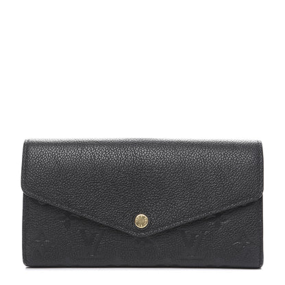 Louis Vuitton Empreinte Sarah Wallet NM Black 1 of 8
