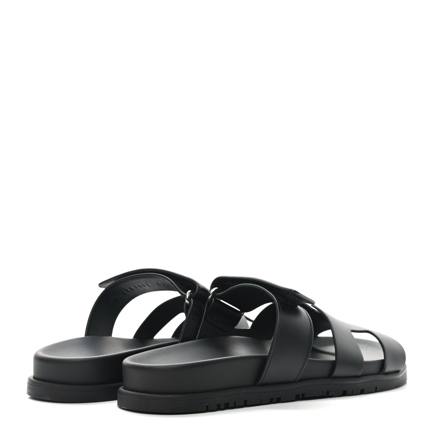 Calfskin Womens Chypre Sandals 36.5 Black
