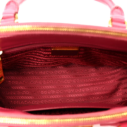 Prada Saffiano Small Galleria Double Zip Tote Peonia 5 of 10
