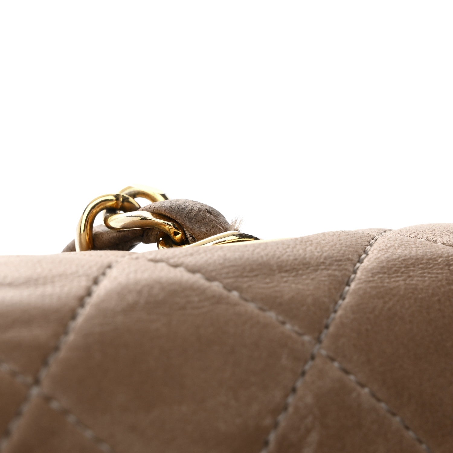 Chanel Lambskin Quilted Medium Single Flap Beige 22 of 27