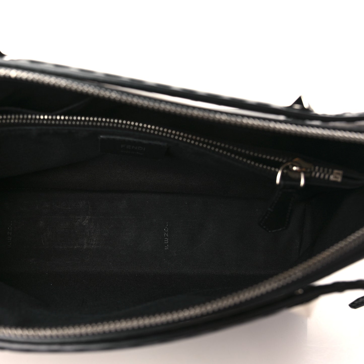 Vitello King Logo Embossed Medium By The Way Boston Bag Black