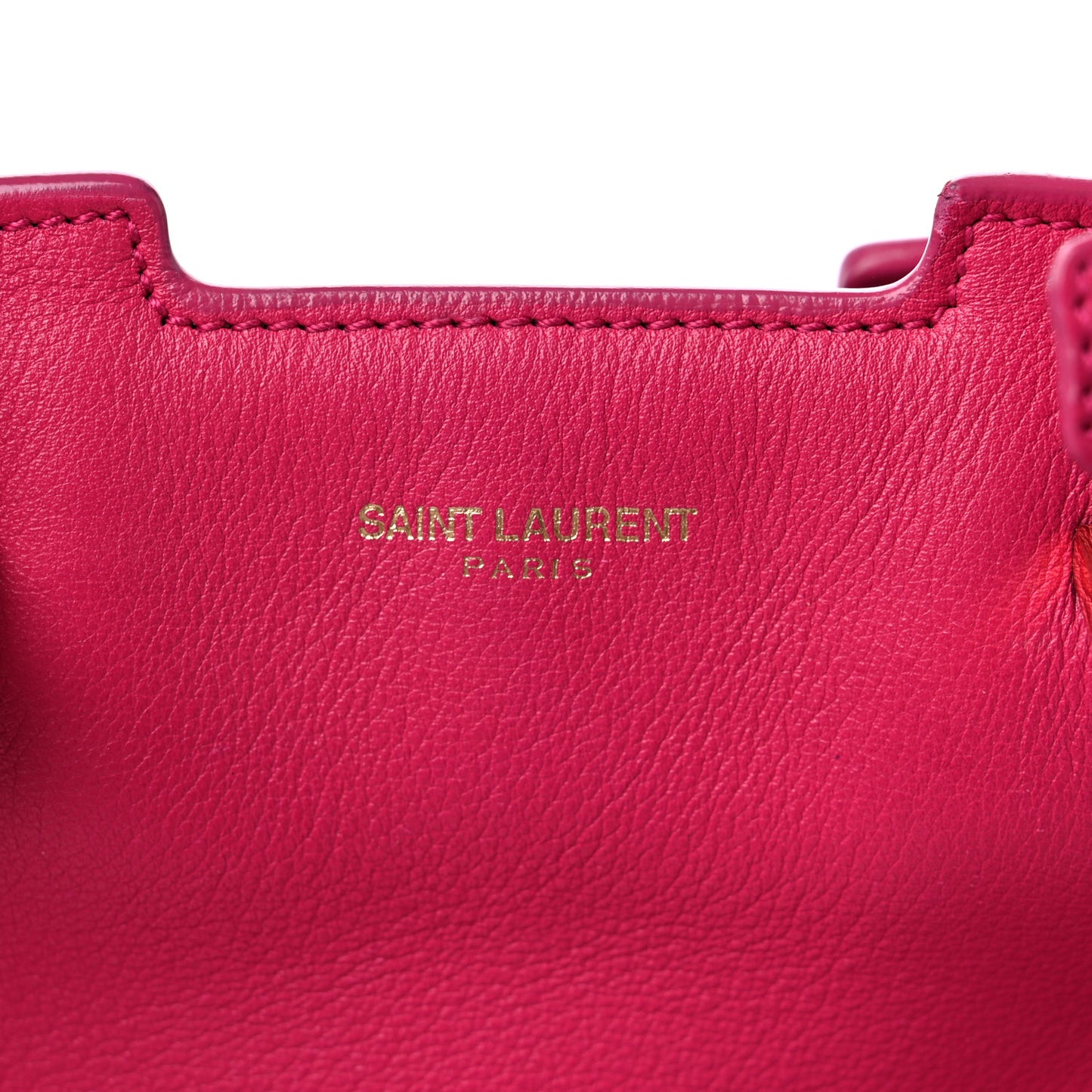 Calfskin Small Monogram Cabas Fuchsia