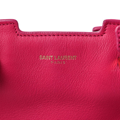 Saint Laurent Calfskin Small Monogram Cabas Fuchsia 7 of 16