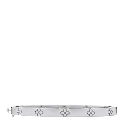 Roberto Coin 18K White Gold Narrow Love in Verona Bangle Bracelet 2 of 3