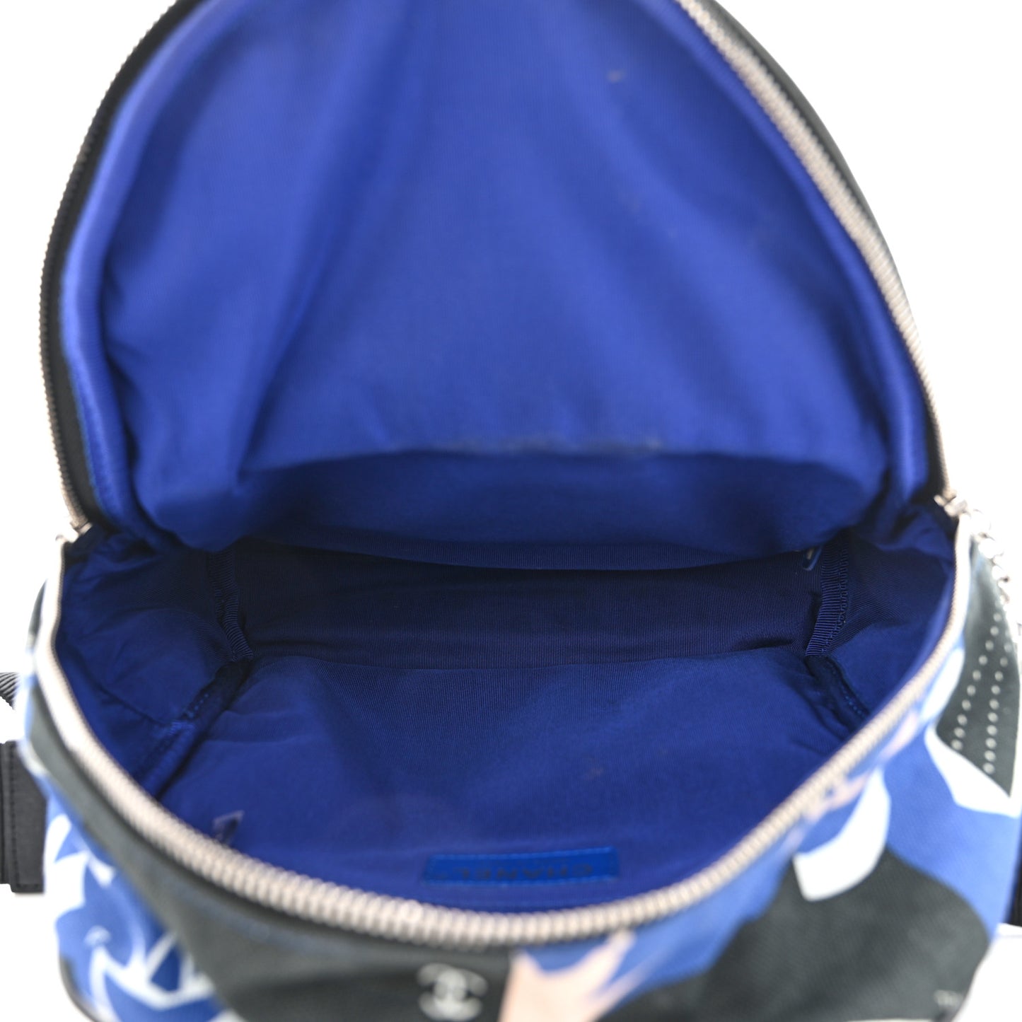 Canvas Cruise La Pausa Print Backpack Blue Black