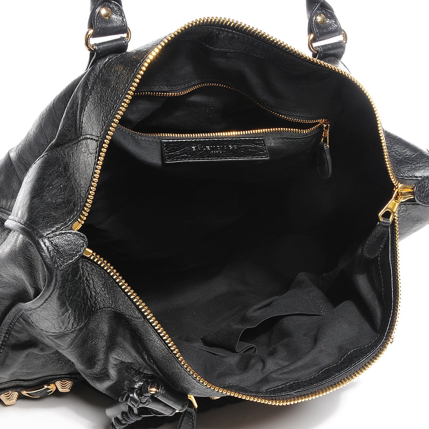 Agneau Giant 12 Gold Hardware Work Black