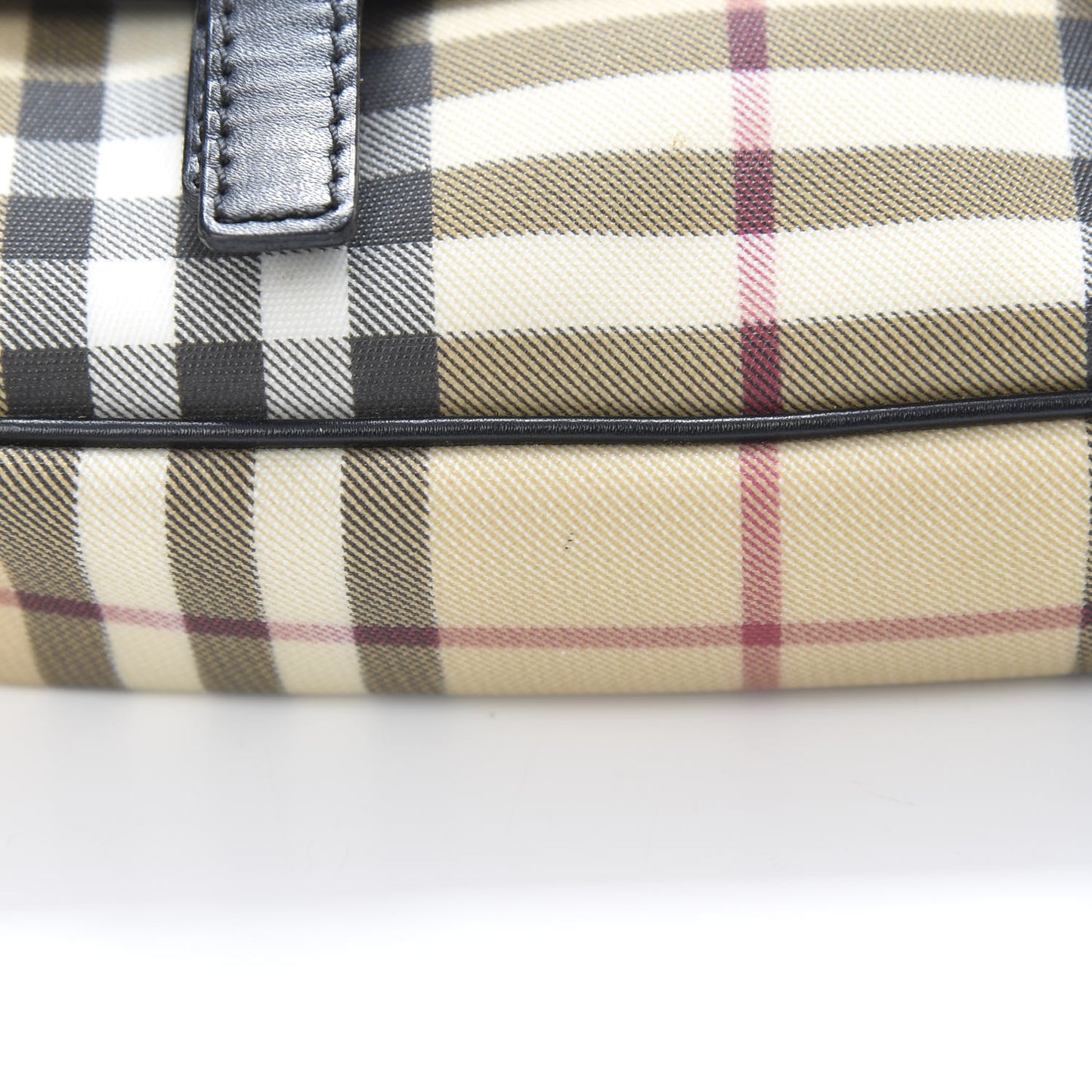 House Check Small Messenger Bag Black